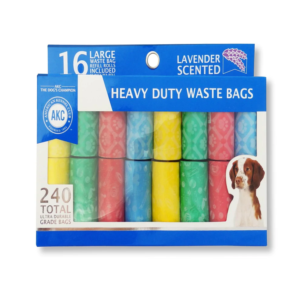 שקיות איסוף צרכים מארז 16 גלילים (240 יח') AKC