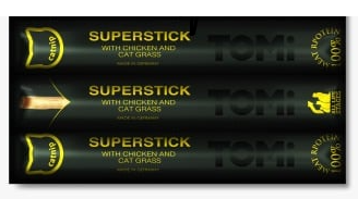 חטיף טומי סטיק לחתול עוף וקטניפ  3 יחידות 15 גרם Tomi