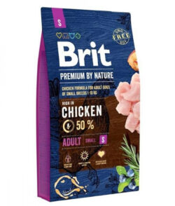 בריט פרימיום כלב בוגר גזע קטן 8 ק"ג עוף Brit Premium