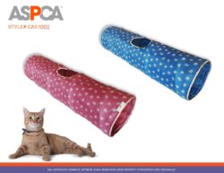 מנהרת ניילון לחתול בדוגמת לבבות ASPCA