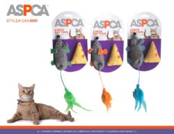 צעצוע לחתול עכבר וגבינה וקטניפ ASPCA