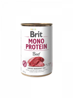 בריט מונו בקר שימורי חלבון יחיד היפוארלרגניים 400 גרם Brit