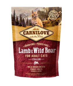 קרנילאב כבש וחזיר בר לחתולים מסורסים 2 ק"ג CARNILOVE