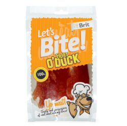 חטיף נתחי פילה חזה ברווז 80 גרם  Let's Bite