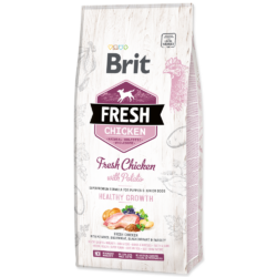 בריט פרש כלב גור עוף ודוחן 12 ק"ג Brit Fresh