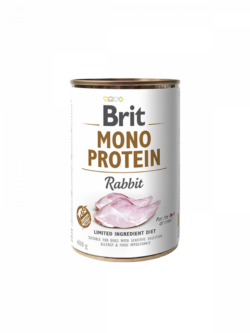 בריט מונו ארנבת שימורי חלבון יחיד היפוארלרגניים 400 גרם Brit