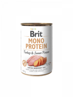 בריט מונו הודו ובטטה שימורי חלבון יחיד היפוארלרגניים 400 גרם Brit