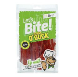 חטיף רצועות פילה חזה ברווז 80 גרם Let's Bite