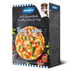 smookies – עוגיות טבעיות לכלב בטעם פיצה ובזיליקום (200 גרם)