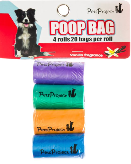 שקיות לאיסוף צרכים (8 יח * 20) צבעוני PetsProject