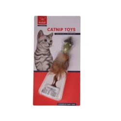 צעצוע לחתול קטניפ עכבר עם נוצה CATNIP TOYS