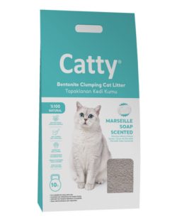חול חתולים קטי 10 ליטר ניחוח סבון Catty
