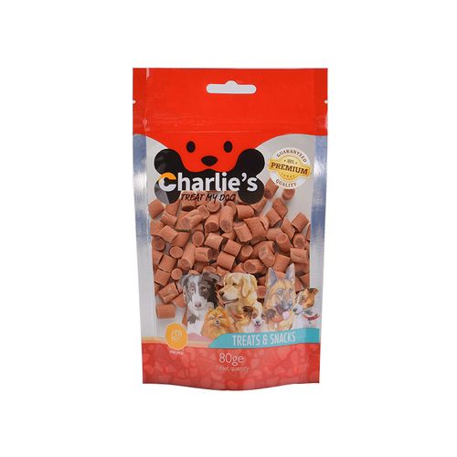 חטיף צ`רליז  נגיסי סלמון 80 גרם Charlie’s